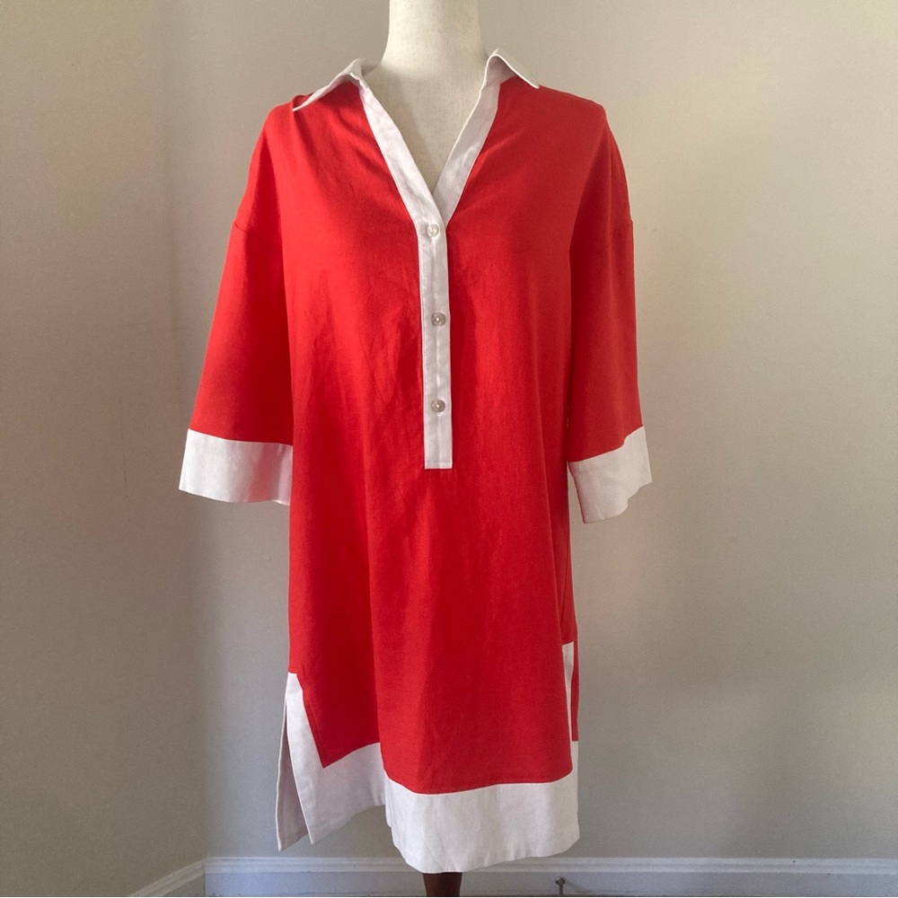 Cynthia Rowley TJX Red and White Dress